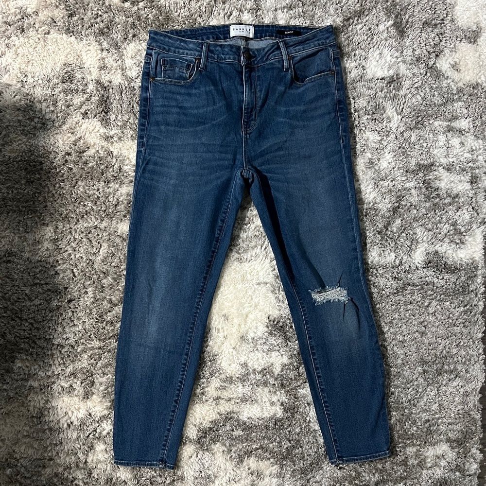 EUC Parker Smith Skinny Ripped Knee Jeans